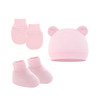 Newborn Hat+Gloves+Socks Set for Baby Boy Girl Cotton Fall Casual Photography Props Soft Headwear Infant Nightcap