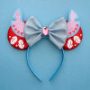 Cartoon Lilo & Stitch Head Band Girls Sequins Bow Hairband Baby Angel Headband Kids Disney Stitch Big Ears Hair Bands Women Gift