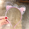 Girls Cute Shining Sequin Cat Ears Hairbands Sweet Ornament Headband Princess Gift Headwear Kids Fashion Hair Accessories