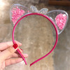 Girls Cute Shining Sequin Cat Ears Hairbands Sweet Ornament Headband Princess Gift Headwear Kids Fashion Hair Accessories