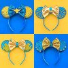 Disney Frozen Headbands Women Anna Princess Elsa Crown Bow Hair Accessories for Girls Snowman Olaf Snowflake Ears Head Band Kids