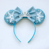 Disney Frozen Headbands Women Anna Princess Elsa Crown Bow Hair Accessories for Girls Snowman Olaf Snowflake Ears Head Band Kids