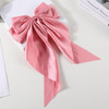 Elegant Bow Ribbon Hair Clip for Women Fashion Solid Satin Spring Clip Simple Hairpin Headband with Clips Girls Hair Accessories