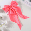 Elegant Bow Ribbon Hair Clip for Women Fashion Solid Satin Spring Clip Simple Hairpin Headband with Clips Girls Hair Accessories