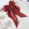 Elegant Bow Ribbon Hair Clip for Women Fashion Solid Satin Spring Clip Simple Hairpin Headband with Clips Girls Hair Accessories