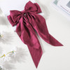 Elegant Bow Ribbon Hair Clip for Women Fashion Solid Satin Spring Clip Simple Hairpin Headband with Clips Girls Hair Accessories