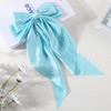Elegant Bow Ribbon Hair Clip for Women Fashion Solid Satin Spring Clip Simple Hairpin Headband with Clips Girls Hair Accessories