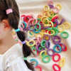 20/50/100pcs 2.5cm Hair Bands Colorful Elastic Hair Bands Nylon Girls Hair Accessories for Kids Ponytail Holder Headband Women