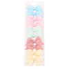 10Pcs/lot Solid Color Ribbon Baby Bows Hair Clips for Baby Girls Handmade Bowknot Hairpin MiNi Barrettes Kids Hair Accessories