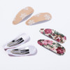 10Pcs/set 2.2'' Printed Embroidery Waterdrop Shape Hair Clips For Cute Girls BB Hairpin Barrettes Headwear Kids Hair Accessories 10Pcs/set 2.2'' Printed Embroidery Waterdrop Shape Hair Clips For Cute Girls BB Hairpin Barrettes Headwear Kids Hair Accessories