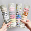 10Pcs/set 2.2'' Printed Embroidery Waterdrop Shape Hair Clips For Cute Girls BB Hairpin Barrettes Headwear Kids Hair Accessories 10Pcs/set 2.2'' Printed Embroidery Waterdrop Shape Hair Clips For Cute Girls BB Hairpin Barrettes Headwear Kids Hair Accessories