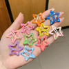 10pcs/set Cute Colorful Star Waterdrop Shape Hair Clips For Girls Children Lovely Hair Decorate Hairpins Kids Hair Accessories