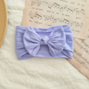 Lovely Newborn Baby Headband For Girls Elastic Knit Children Turban Baby Bows Soft Nylon Kids Headwear Hair Accessories