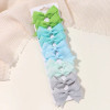 10Pcs/lot Kids Solid Color Ribbon Baby Bows Hair Clips for Baby Girls Handmade Bowknot Hairpin MiNi Barrettes Hair Accessories