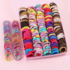 250/300Pcs Girls Colorful Hair Bands Set Nylon Elastic Rubber Band Children Ponytail Holder Scrunchies Kids Hair Accessories
