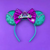 Lilo & Stitch Hair Accessories Girls Pink Bow Hairbands Baby Disney Angel Headwear Kids Cosplay Lilo Sequins Head Band Women