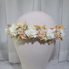 Champagne Rose Flower Crown Girls' Dress Hair Accessories Wedding Bridal Headband Ornament Kids Children Floral Garlands