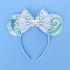 Disney Cinderella Headbands for Women Crystal Shoes Ears Hair Accessories Kids Pumpkin Car Hairbands Girls FatTonny Bow Headwear