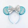 Disney Cinderella Headbands for Women Crystal Shoes Ears Hair Accessories Kids Pumpkin Car Hairbands Girls FatTonny Bow Headwear