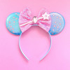 Disney Cinderella Headbands for Women Crystal Shoes Ears Hair Accessories Kids Pumpkin Car Hairbands Girls FatTonny Bow Headwear