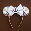 Lucasfilm STAR WARS Hair Band Kids C-3PO Hair Accessories Women Headbands Girl Sequins Bow Disney Hairbands BB-8 R2-D2 Headwear