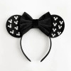 Pink Bow Hair Accessories Pearl Minnie Mouse Hairbands Kids Cosplay Mickey Headband Baby Anime Headwears Women Disney Hair Bands