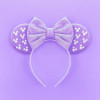 Pink Bow Hair Accessories Pearl Minnie Mouse Hairbands Kids Cosplay Mickey Headband Baby Anime Headwears Women Disney Hair Bands