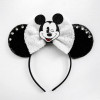 Pink Bow Hair Accessories Pearl Minnie Mouse Hairbands Kids Cosplay Mickey Headband Baby Anime Headwears Women Disney Hair Bands