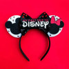 Pink Bow Hair Accessories Pearl Minnie Mouse Hairbands Kids Cosplay Mickey Headband Baby Anime Headwears Women Disney Hair Bands