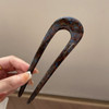 VANIKA new fashion multi-colour acetate hair clips women's elegant U-shaped hair stick simple headdress hair accessories gift