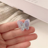 1/2/6Pcs Butterfly Hairpins Girl Hair Clips Barrettes Women Sweet Hair Ornament Rainbow Headwear Fashion Hair Accessories Color