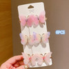 1/2/6Pcs Butterfly Hairpins Girl Hair Clips Barrettes Women Sweet Hair Ornament Rainbow Headwear Fashion Hair Accessories Color