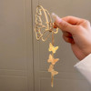 Butterfly Hairbands for Women Rhinestone Crystal Long Tassel Chain Headband Simulated Pearl Headwear Hair Accessories