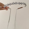 Butterfly Hairbands for Women Rhinestone Crystal Long Tassel Chain Headband Simulated Pearl Headwear Hair Accessories