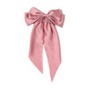 Women Elegant Bow Ribbon Hair Clip Fashion Solid Satin Spring Clip Simple Bowknot Hairpins Barrettes Hair Accessories for Girls