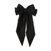 Women Elegant Bow Ribbon Hair Clip Fashion Solid Satin Spring Clip Simple Bowknot Hairpins Barrettes Hair Accessories for Girls