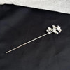 Women's Hairpin Straight Curved Metal Hair Stick Pin Chinese Style Headdress Elegant Jewelry Accessories Wedding Party Headwear