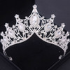 Silver Color Crysta Crowns And Tiaras Baroque Vintage Crown Tiara For Women Bride Pageant Prom Diadem Wedding Hair Accessories