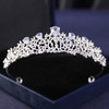 Silver Color Crysta Crowns And Tiaras Baroque Vintage Crown Tiara For Women Bride Pageant Prom Diadem Wedding Hair Accessories
