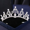 Silver Color Crysta Crowns And Tiaras Baroque Vintage Crown Tiara For Women Bride Pageant Prom Diadem Wedding Hair Accessories