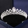 Silver Color Crysta Crowns And Tiaras Baroque Vintage Crown Tiara For Women Bride Pageant Prom Diadem Wedding Hair Accessories