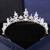 Silver Color Crysta Crowns And Tiaras Baroque Vintage Crown Tiara For Women Bride Pageant Prom Diadem Wedding Hair Accessories