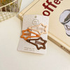 3/6 Pcs/Set New Girls Fashion Coffee Color Geometric Stars Ornament Pink Hair Clips Adult Sweet Hairpins Female Hair Accessories