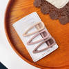 3/6 Pcs/Set New Girls Fashion Coffee Color Geometric Stars Ornament Pink Hair Clips Adult Sweet Hairpins Female Hair Accessories