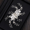 Crystal Pearl Leaf Hair Clips Pin Accessories Rhinestone Silver Color Headbands For Women Bride Wedding Bridal Hair Accessories