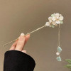 Vintage Bell Orchid Flower Fringe Hair Sticks Fashionable Female Metal Hairpin Hair Stick Female Hair Ornament Styling Tools