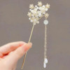 Vintage Bell Orchid Flower Fringe Hair Sticks Fashionable Female Metal Hairpin Hair Stick Female Hair Ornament Styling Tools