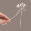 Vintage Bell Orchid Flower Fringe Hair Sticks Fashionable Female Metal Hairpin Hair Stick Female Hair Ornament Styling Tools