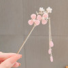 Vintage Bell Orchid Flower Fringe Hair Sticks Fashionable Female Metal Hairpin Hair Stick Female Hair Ornament Styling Tools