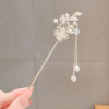 Vintage Bell Orchid Flower Fringe Hair Sticks Fashionable Female Metal Hairpin Hair Stick Female Hair Ornament Styling Tools